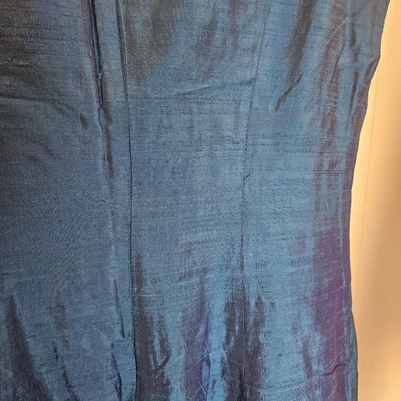 Vintage Mica(Holt Renfrew) textured Raw silk dress - Picture 7 of 8